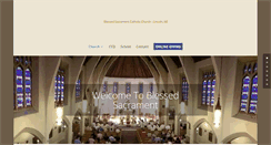 Desktop Screenshot of blessedsacramentlincoln.org